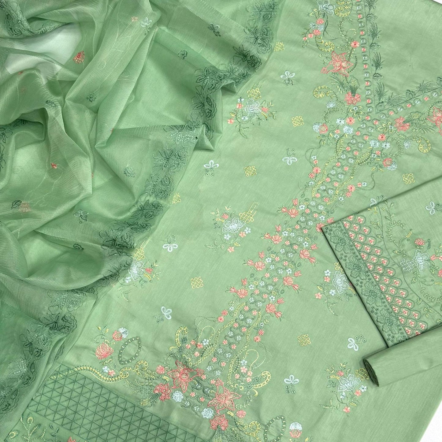 3PC Embroidered Lawn