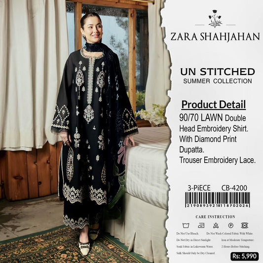 3pc Embroidered Lawn