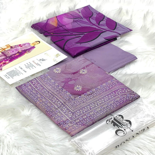 3pc Embroidered Lawn