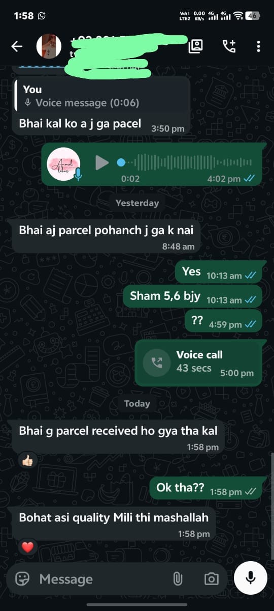 Customer review screenshot