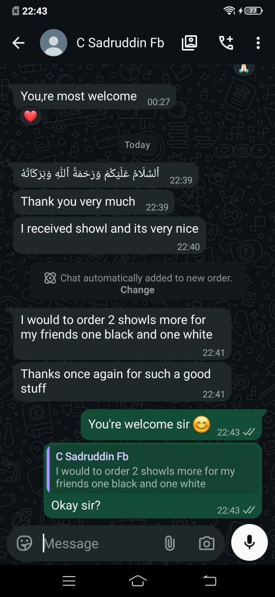 Customer review screenshot