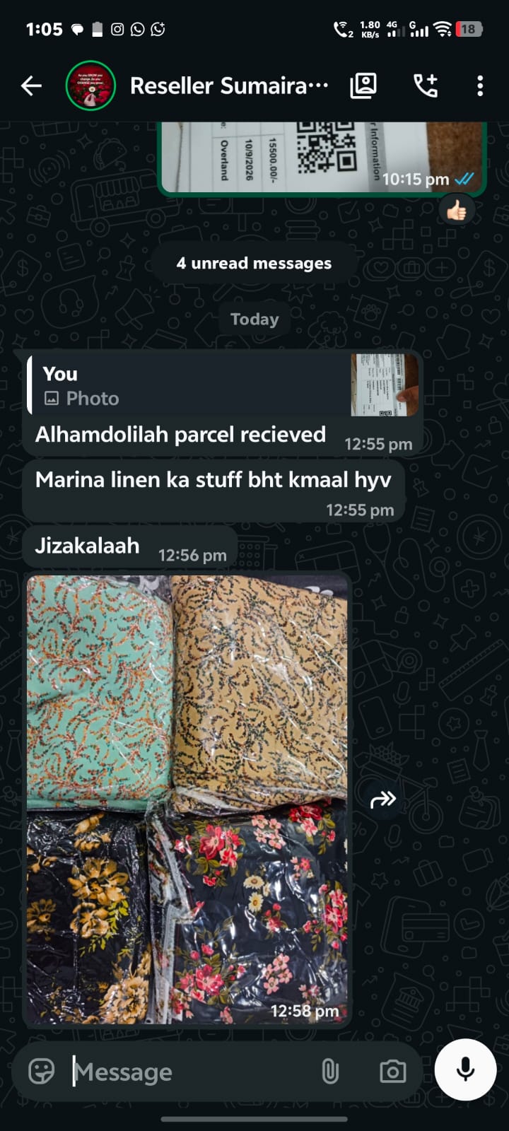 Customer review screenshot