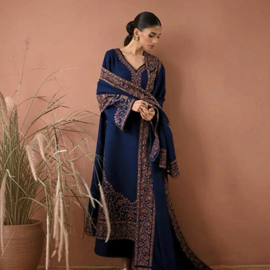 3-Piece Embroidered Lawn Unstitched Suit