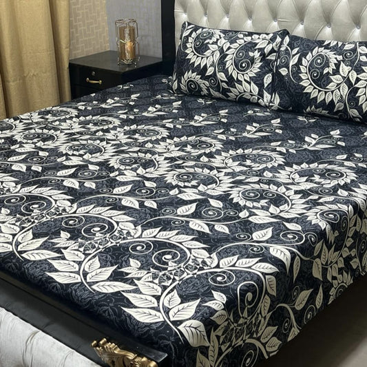 3-D Crystal Cotton Bedsheet