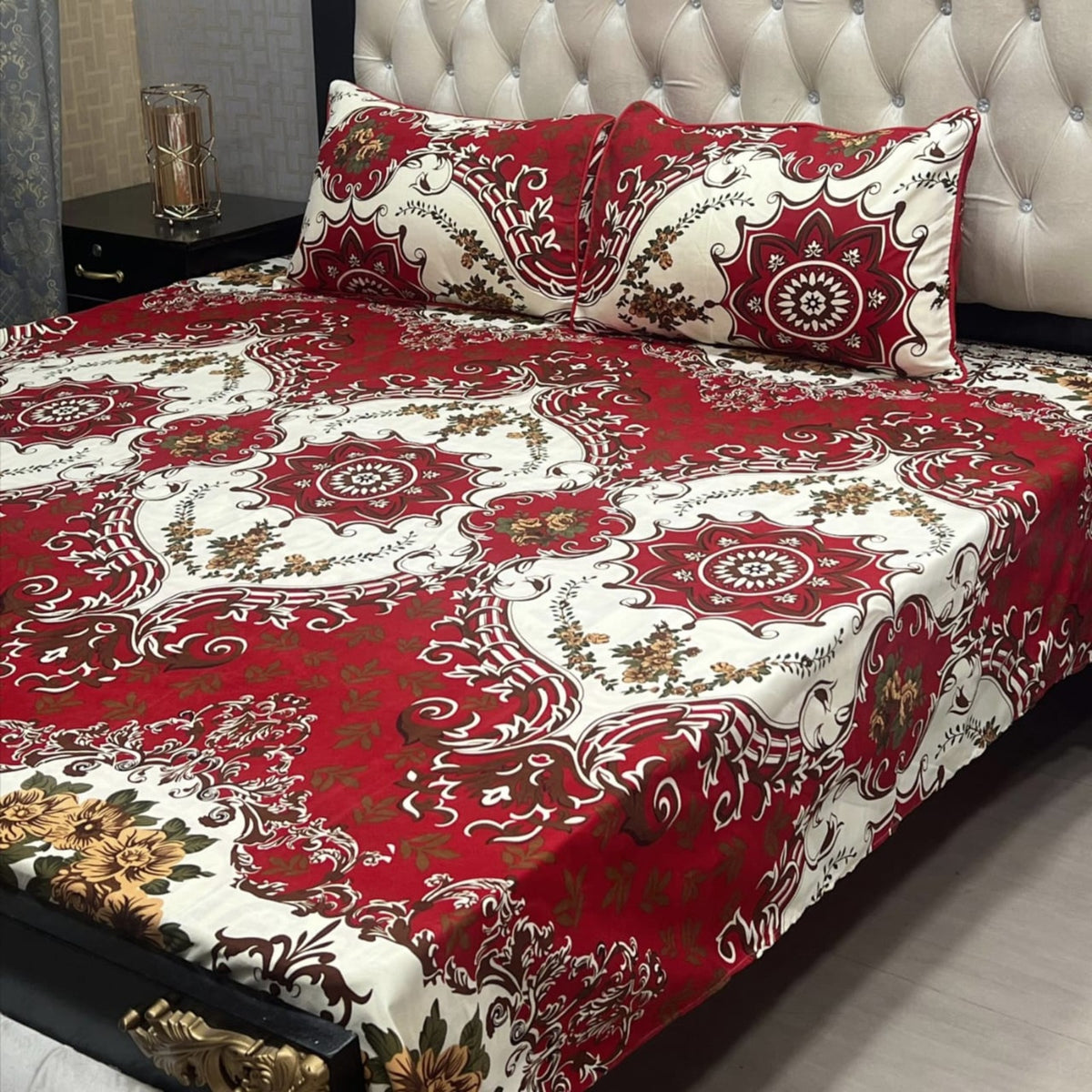 3-D Crystal Cotton Bedsheet
