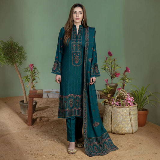 3-Piece Embroidered Lawn Unstitched Suit