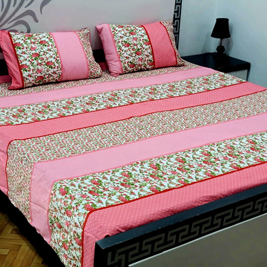 3D Pure Crystal Cotton Bedsheet