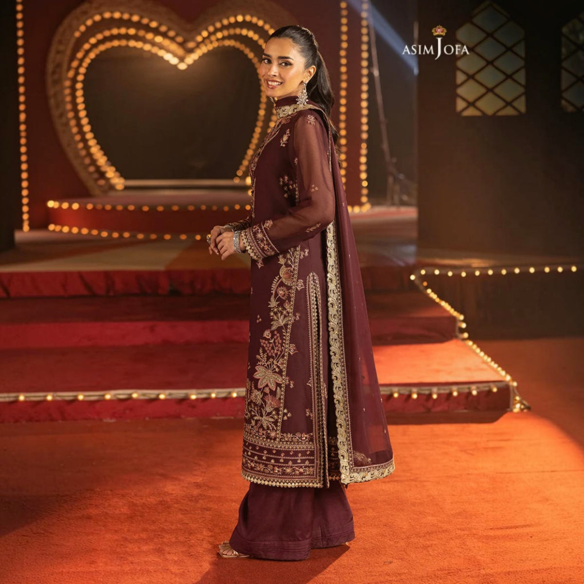 3-Piece Embroidered Dhanak Unstitched Suit